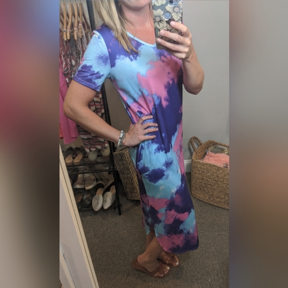 5/$25 Tie Dye Cover Up Summer Dress - Picture 5 of 5